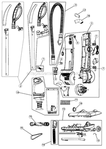 Part Location Diagram of RO-SS0150 Dirt Devil F15 Hepa Filter 084500v